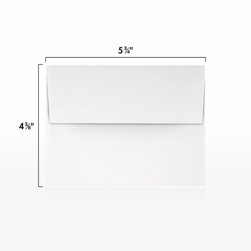 LUXPaper A2 Foil Lined Invitation Envelopes | Peel & Press | 4 3/8" x 5 3/4" | White w/Gold LUX Lining | 70lb. Text | 50 Qty - Image 2